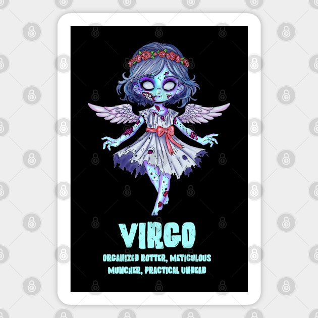 Virgo Zombie Magnet by H. R. Sinclair